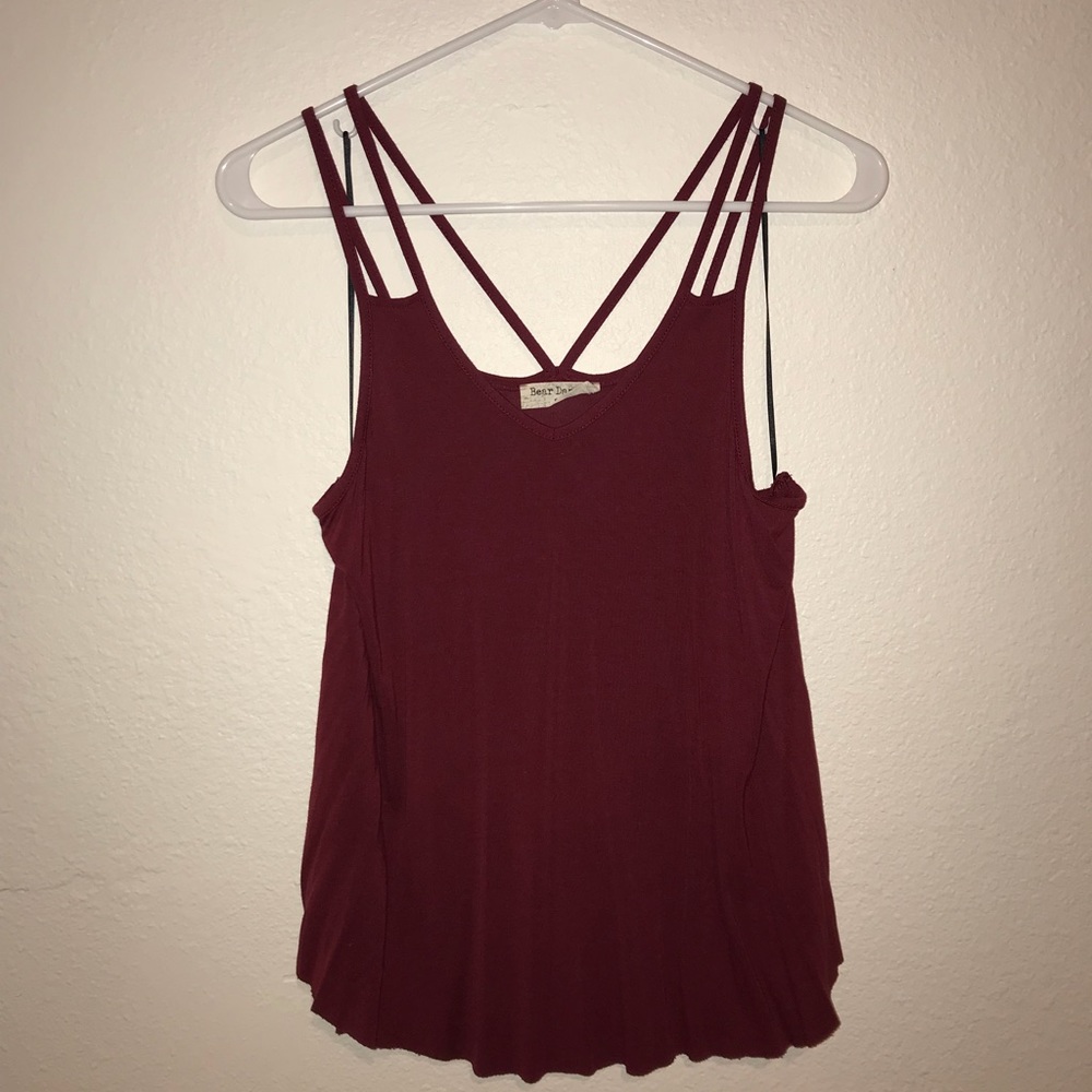 💃🏻 CUTE CASUAL BURGUNDY TANK TOP 💃🏻